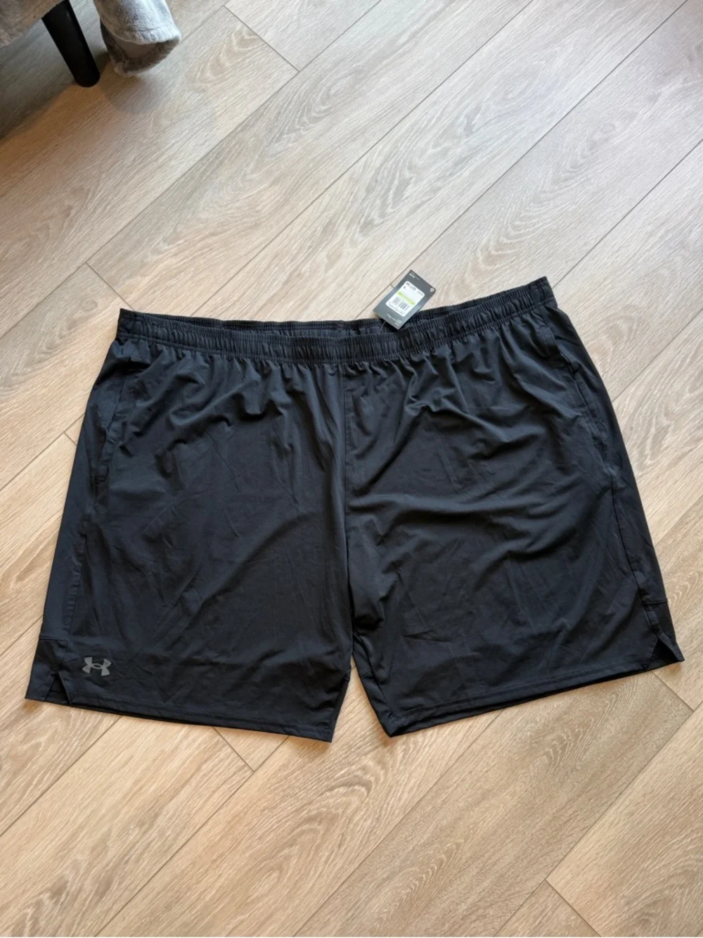 Under Armour Mens UA Stretch Train Shorts Loose 5XL Black Running NEW - Picture 3 of 8